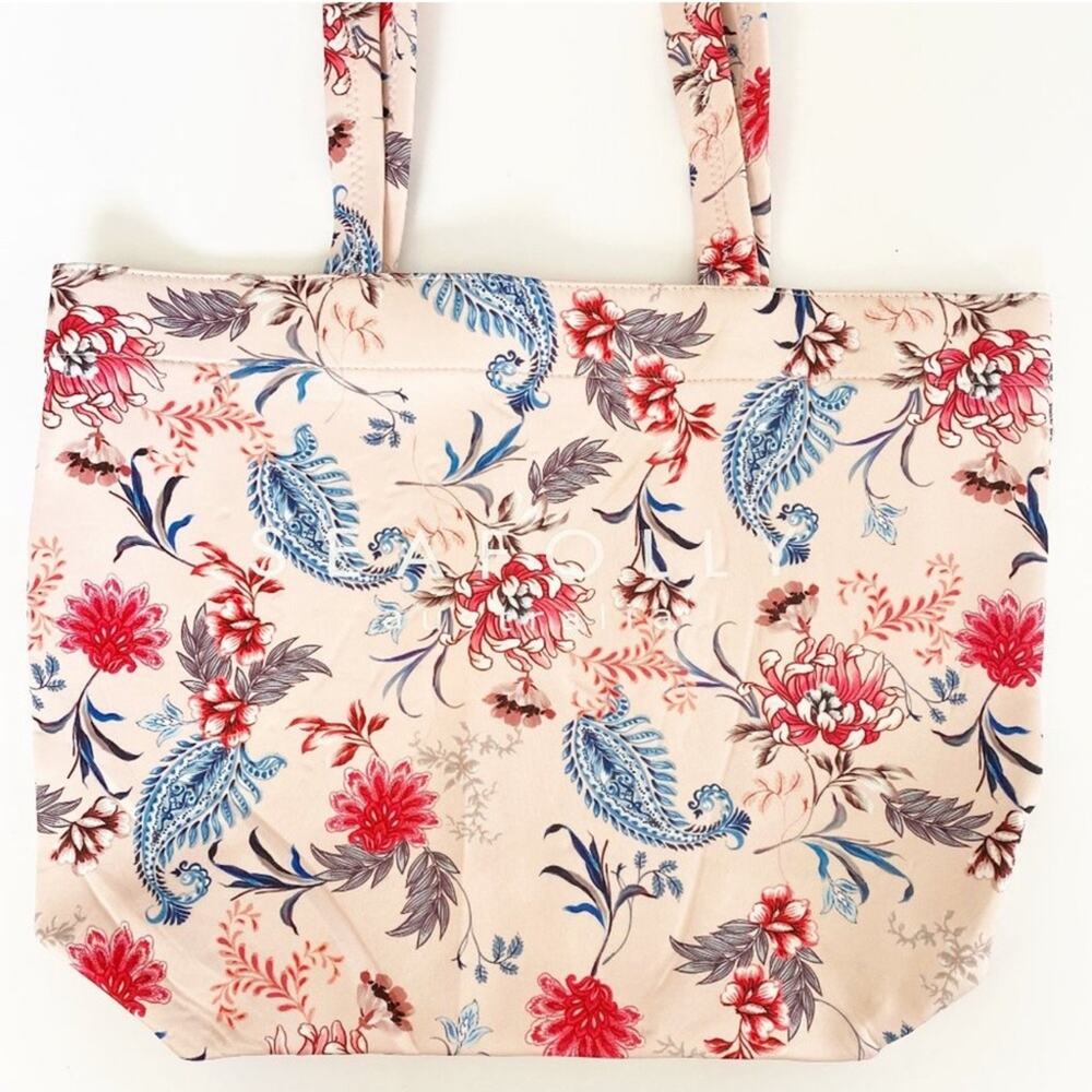 NWT SEAFOLLY Australia Carried Away Water Garden Neoprene Tote in Petal